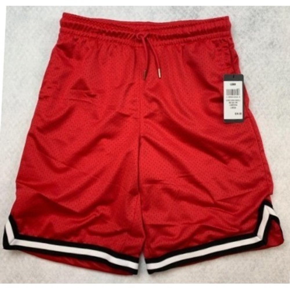 LCKR Boys‎ Small Size 8-10 Red Mesh Athletic Basketball Shorts NWT